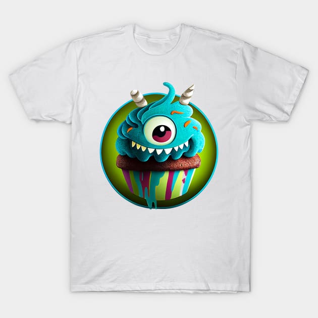 Cupcake Monster T-Shirt by Ink Fist Design